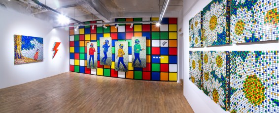 "Invader Rubikcubiste" exposition d'Invader au MIMA de Bruxelles du 24 juin 2022 au 8 janvier 2023