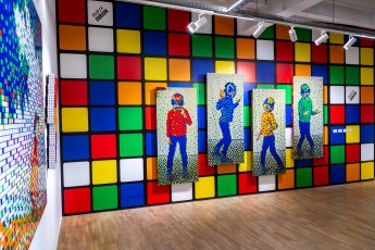 "Invader Rubikcubiste" exposition d'Invader au MIMA de Bruxelles du 24 juin 2022 au 8 janvier 2023