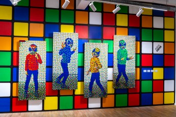 "Invader Rubikcubiste" exposition d'Invader au MIMA de Bruxelles du 24 juin 2022 au 8 janvier 2023