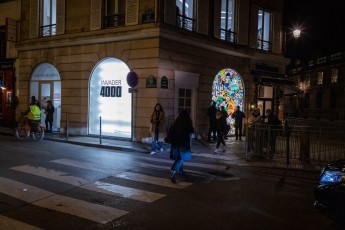 "4000" exposition de Space Invader à la galerie Over the Influence du 10 décembre 2022 au 22 janvier 2023