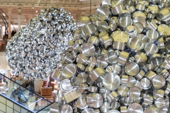 "Sangam" exposition de Subodh Gupta pour Le Bon Marché du 9 janvier au 19 février 2023