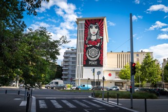 Shepard Fairey - Place Pasteur - Street Art Fest Grenoble - Juillet 2019