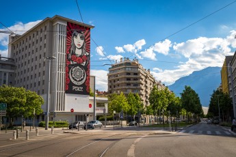 Shepard Fairey - Place Pasteur - Street Art Fest Grenoble - Juillet 2019