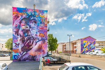 Pichiavo - Avenue Aristide Briant - Fontaine - Street Art Fest Grenoble - Juillet 2019