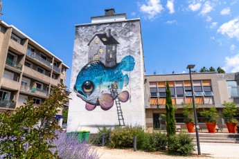 Veks Van Hillk - Rue Henri Barbusse - Fontaine - Street Art Fest Grenoble - Juin 2023