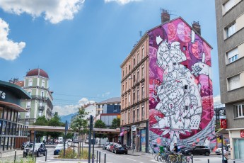 Hownosm -  Rue de Turenne - Street Art Fest Grenoble - Juillet 2019