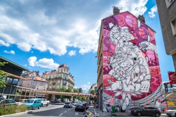 Hownosm -  Rue de Turenne - Street Art Fest Grenoble - Juillet 2019