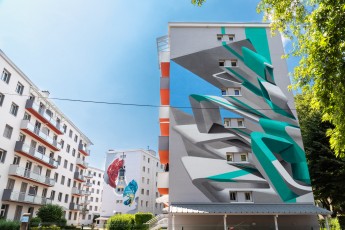 Peeta - Résidence Galliéni - Grenoble - Street Art Fest Grenoble - Juin 2023