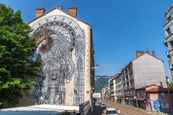 Monkey Bird - Cours Berriat - Grenoble - Street Art Fest Grenoble - Juin 2023