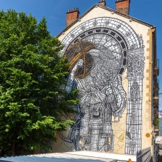 Monkey Bird - Cours Berriat - Grenoble - Street Art Fest Grenoble - Juin 2023