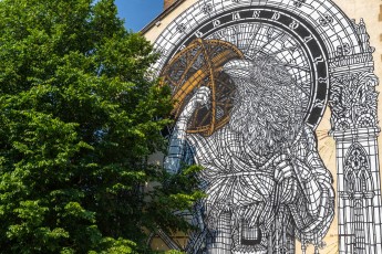 Monkey Bird - Cours Berriat - Grenoble - Street Art Fest Grenoble - Juin 2023