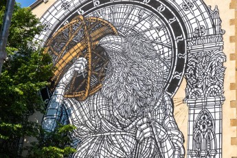 Monkey Bird - Cours Berriat - Grenoble - Street Art Fest Grenoble - Juin 2023