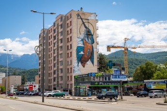 Veks Van Hillk - Avenue Gabriel Péri - Saint-Martin-d'Hères - Street Art Fest Grenoble - Juillet 2019