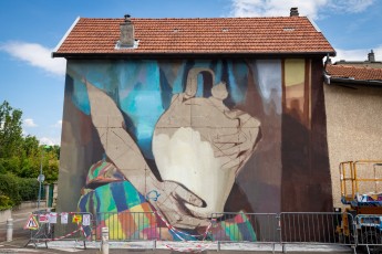 Manolo Mesa - Work in progress - Avenue de la République - Seyssinet - Street Art Fest Grenoble - Juin 2023