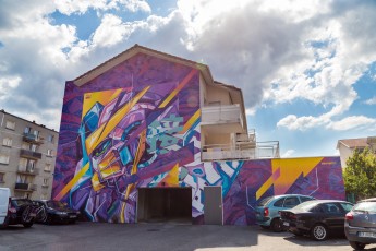 Serty31 - Avenue Aristide Briant - Fontaine - Street Art Fest Grenoble - Juillet 2019