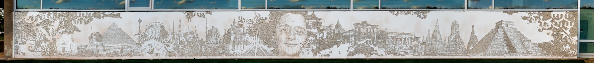 Vhils - SUBSTRATUM - Scratching the Surface project - UNESCO - Paris 07è - Juillet 2023