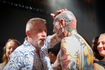 Fête pour les 25 ans du salon de tatouage Abraxas au Théatre du Renard le samedi 16 septembre 2023.