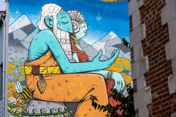 Jo Ber & Mr Poes - L'épopée de Guilgamesh - Tablette XI - Un grand homme qui ne voulait pas mourir - Rue du Pont à Moinet - Amiens