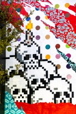 Invader, Shepard Fairey & Damien Hirst - Bethnal Green road - Shoreditch - Londres - Octobre 2025