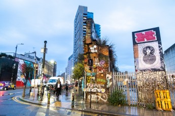 Shepard Fairey & Damien Hirst - Bethnal Green road - Shoreditch - Londres - Octobre 2025