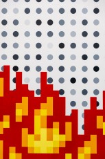 "Triple Trouble" exposition de Invader, Shepard Fairey et Damien Hirst à la Newport Street Gallery du 10 octobre 2025 au 29 mars 2026