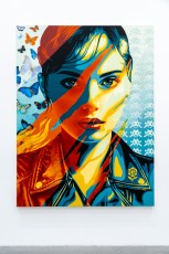 "Triple Trouble" exposition de Invader, Shepard Fairey et Damien Hirst à la Newport Street Gallery du 10 octobre 2025 au 29 mars 2026