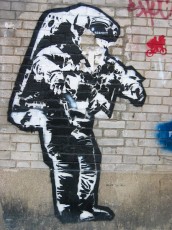 Blek le Rat - Saint Ouen - Derrière les Puces - Mai 2005