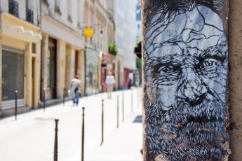 C215 - Homeless - Rue Quincampoix 04è - Juillet 2008