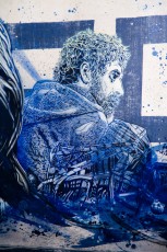 Exposition de C215 à la Galerie Itinérrance (Paris 13è) à l'occasion de la sortie du livre Community Service (Critères éditions).