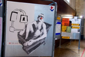 Miguel Donvel - Le clown dans son caddie - Avril 2006