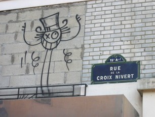 Mr A au balcon - Rue de la croix de Nivers 15è - Septembre 2004