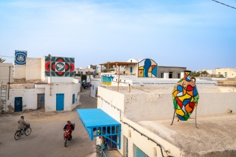 Shepard Fairey, Invader, Yrak & Mayssa - Djerbahood - Erriadh - Djerba, Tunisie