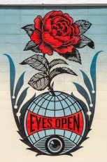 Shepard Fairey - Eyes open - Djerbahood - Erriadh - Djerba, Tunisie