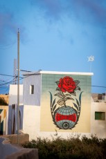 Shepard Fairey - Eyes open - Djerbahood - Erriadh - Djerba, Tunisie