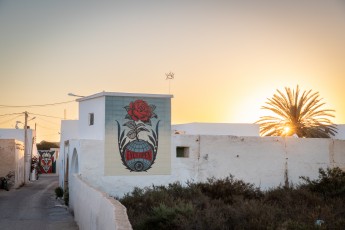 Shepard Fairey - Eyes open - Djerbahood - Erriadh - Djerba, Tunisie