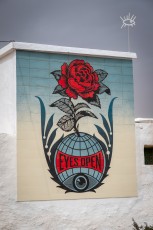 Shepard Fairey - Eyes open - Djerbahood - Erriadh - Djerba, Tunisie