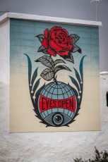 Shepard Fairey - Eyes open - Djerbahood - Erriadh - Djerba, Tunisie