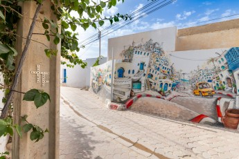 Words by Wabi Sabi & Nilko - Djerbahood - Erriadh - Djerba, Tunisie