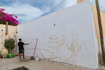 Inti - Work in progress - Djerbahood - Erriadh - Djerba, Tunisie