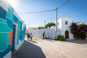 Momies - Work in progress - Djerbahood - Erriadh - Djerba, Tunisie