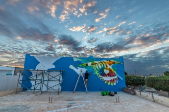 Dan23 - Work in progress - Djerbahood - Erriadh - Djerba, Tunisie