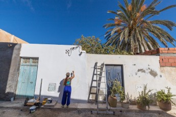 Aruma - Work in progress - Djerbahood - Erriadh - Djerba, Tunisie