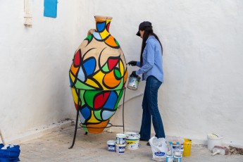 Mayssa - Work in progress - Djerbahood - Erriadh - Djerba, Tunisie