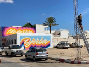 Work in progress - Djerbahood - Erriadh - Djerba, Tunisie