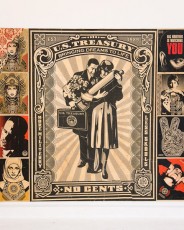 Obey Giant versus WK Interact "The East/West Propaganda Project" à la galerie du jour Agnès B.Du 16 mai au 30 juin 2007