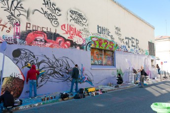 Dépot RATP - Aouta, Orest, Skio & Dey, work in progress - Rue des Maraîchers 20è - Octobre 2010