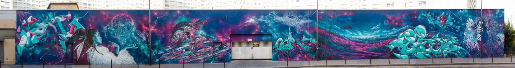 Russ, Alex, Hopare, Mandrak, Ogre, Seyb, Brock, Shekra et Clrc - Rue des Maronites 20è - Novembre 2014