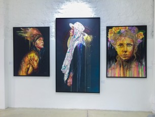 Expo de Hopare pour la galerie 42b à l'Espace Léon, rue Léon Frot 11è - Mai 2015