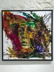 Expo de Hopare pour la galerie 42b à l'Espace Léon, rue Léon Frot 11è - Mai 2015