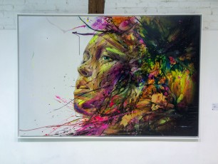 Expo de Hopare pour la galerie 42b à l'Espace Léon, rue Léon Frot 11è - Mai 2015